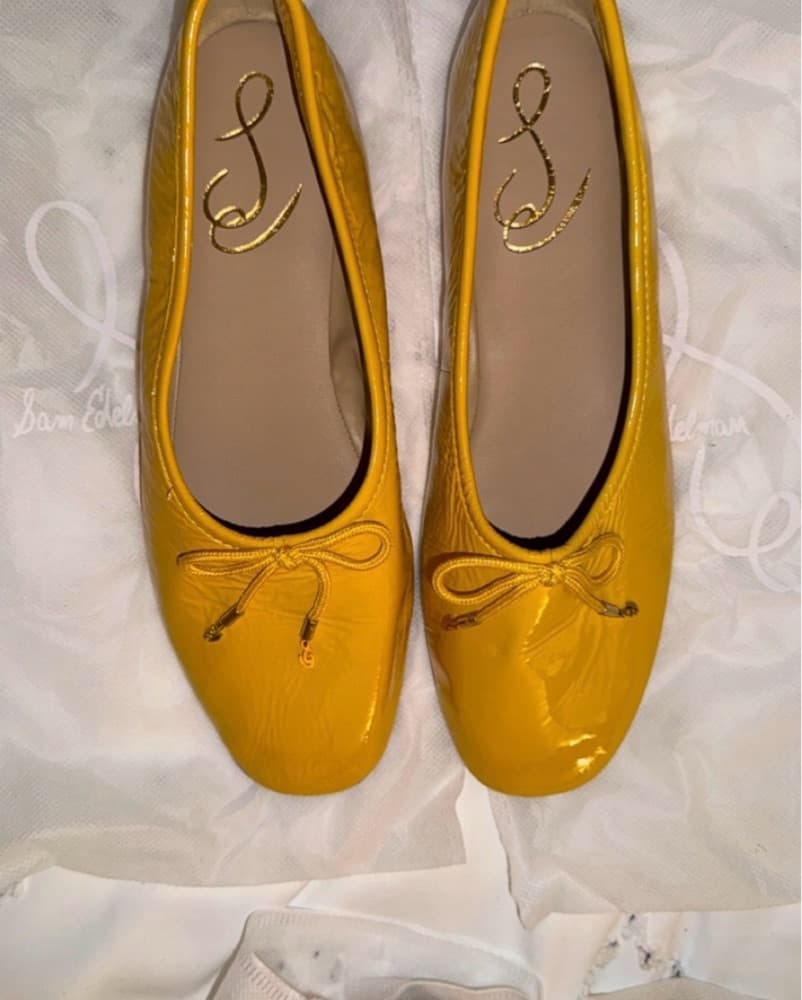 Sam Edelman Golden Yellow Ballet Flats - Image 1