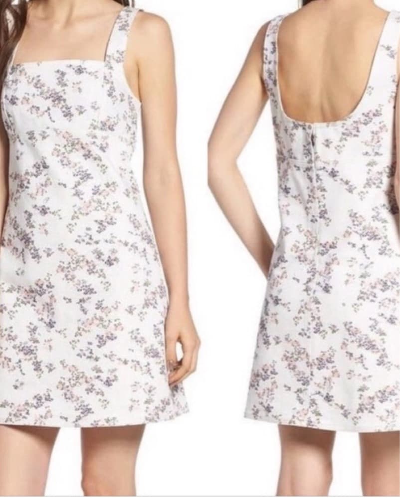 Floral Printed Mini Dress - Image 1