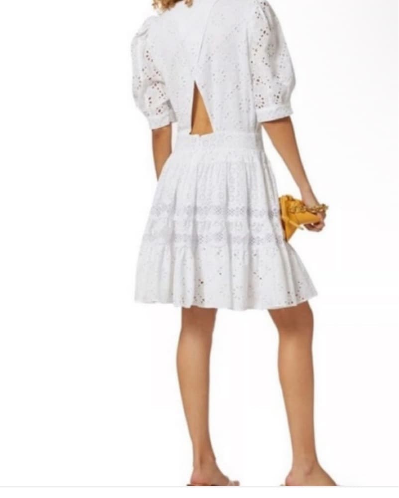 maje white embroidered short dress  - Image 3