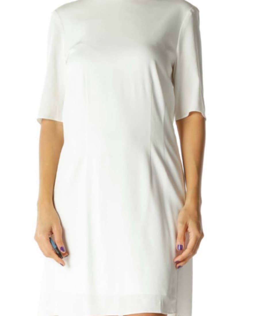 Theory White Shift Dress - Image 2