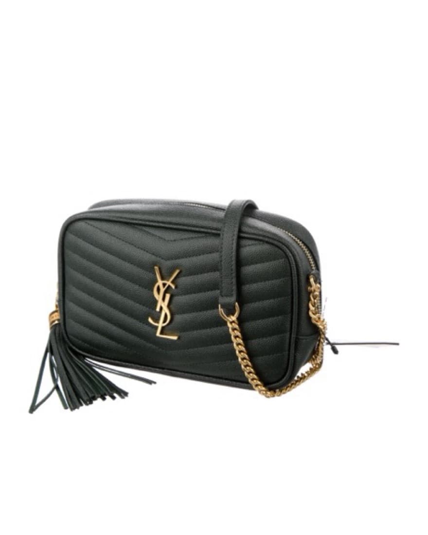 YSL Green Leather Mini Lou Camera Bag - Image 4