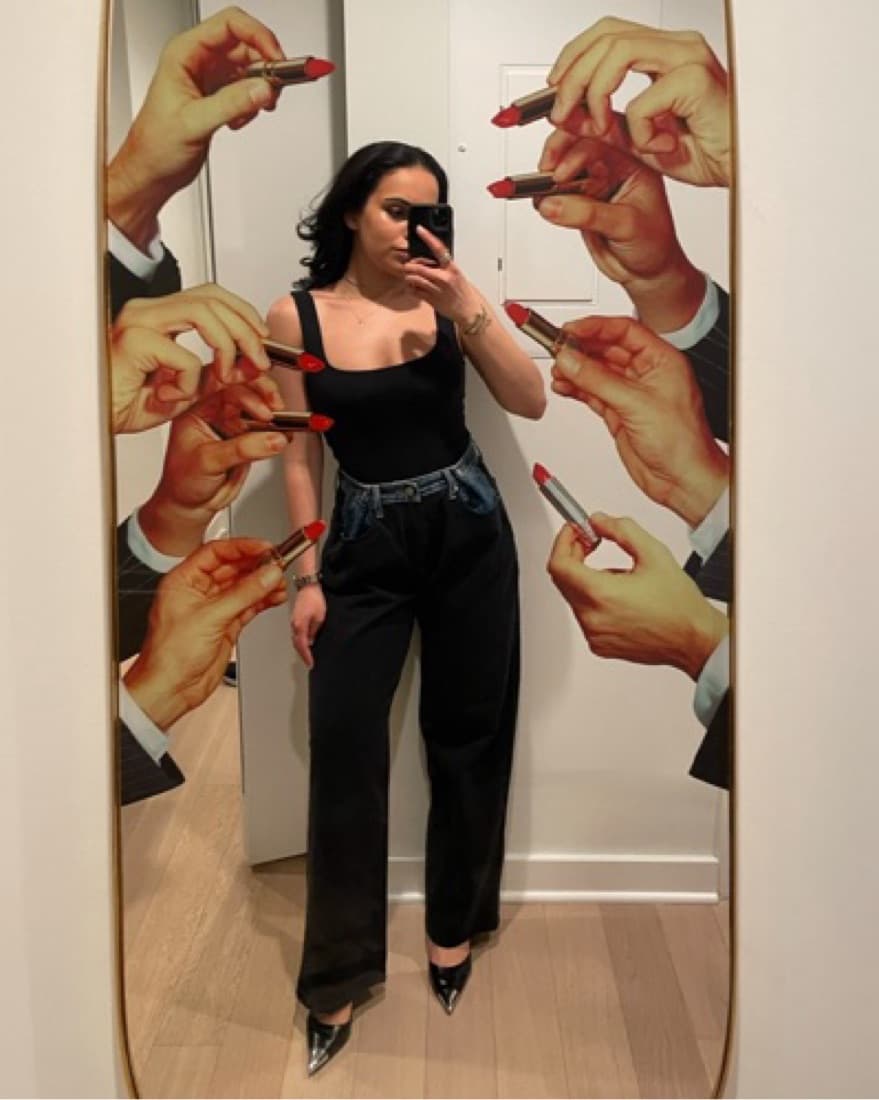 Frankie Shop Hayla Contrast Jeans - Image 1