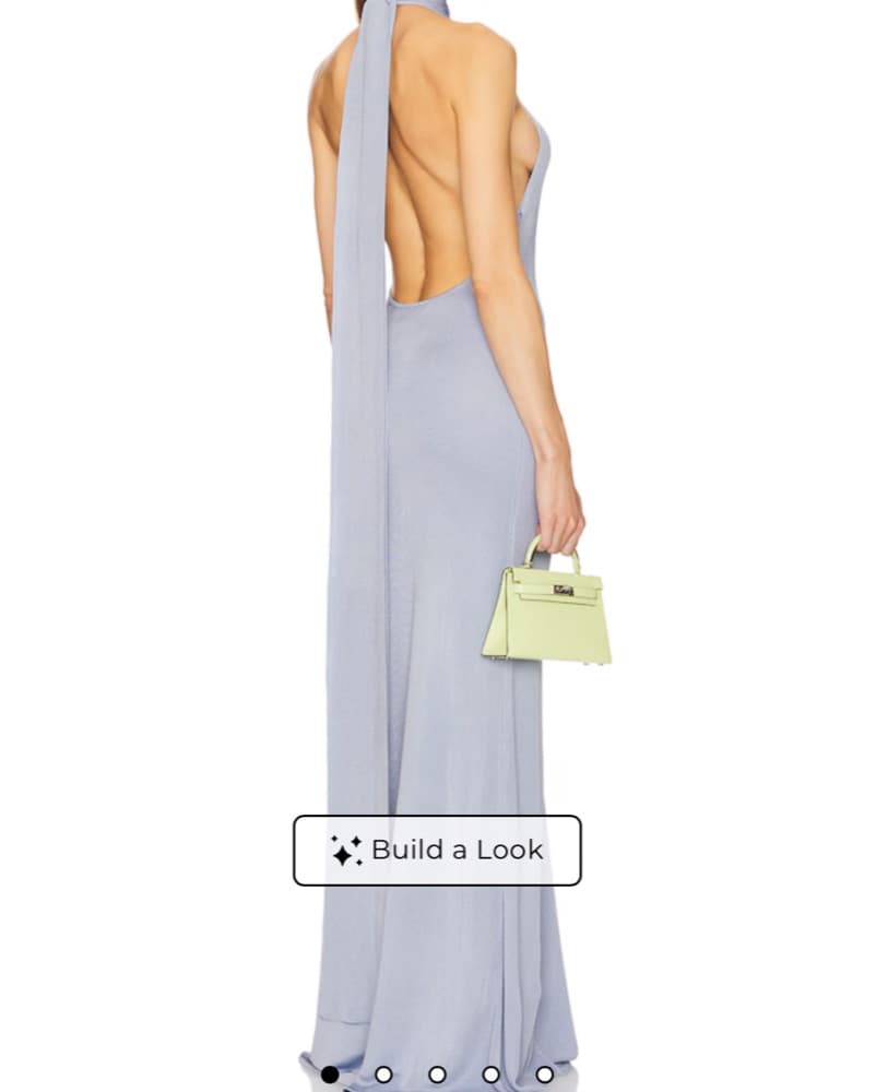 Helsa Novie Maxi Knit Dress in Sky Blue - Image 3