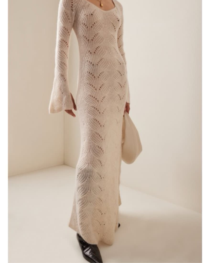 Elegant Knit Maxi Dress - Image 1