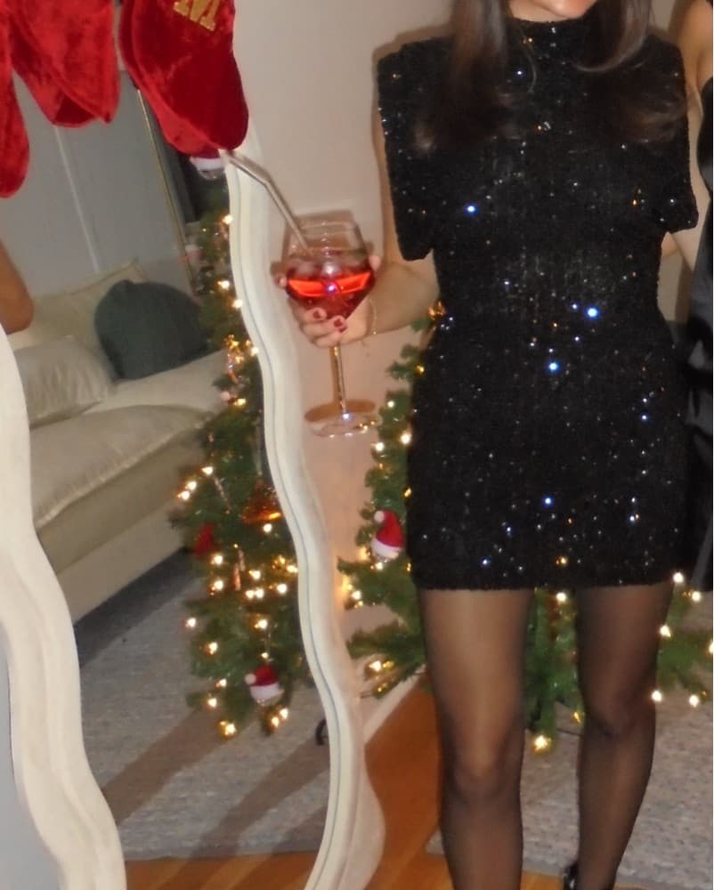 Sparkle Black Dress - Image 1