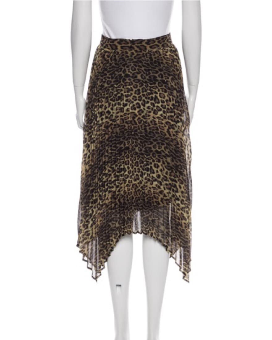 The Kooples Leopard Pleated Midi Skirt - Image 2