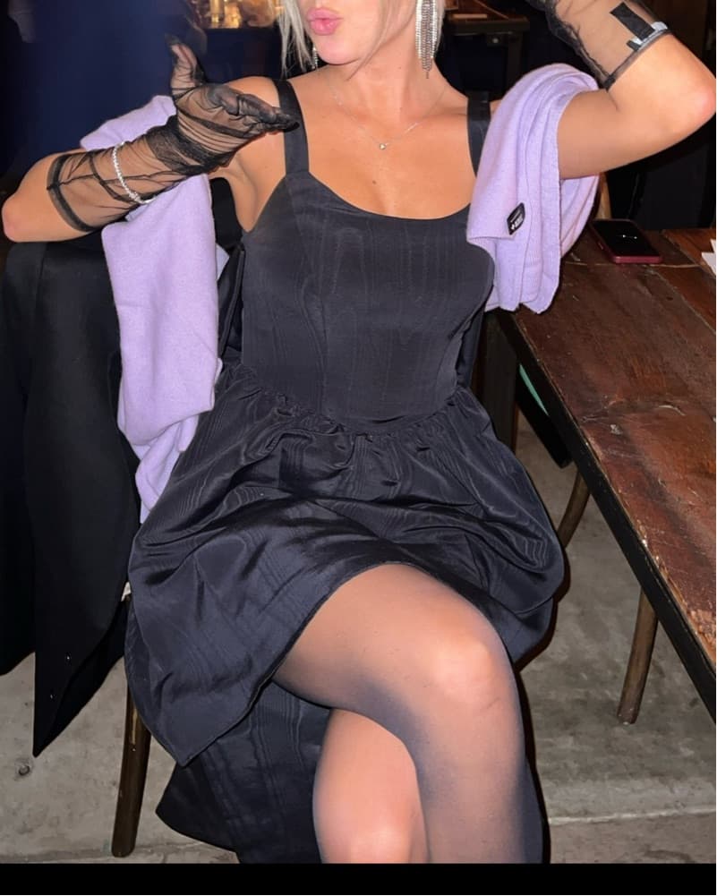 Black Mini Dress - Image 5