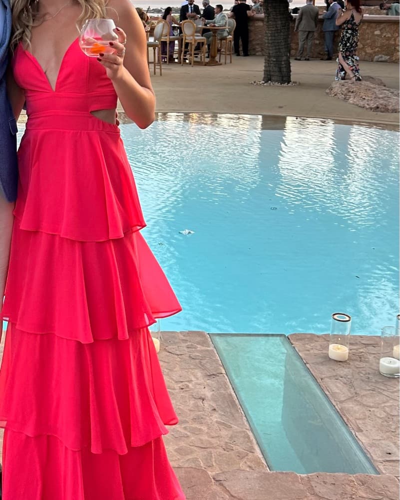 Pink Floor Length Dress  - Image 1