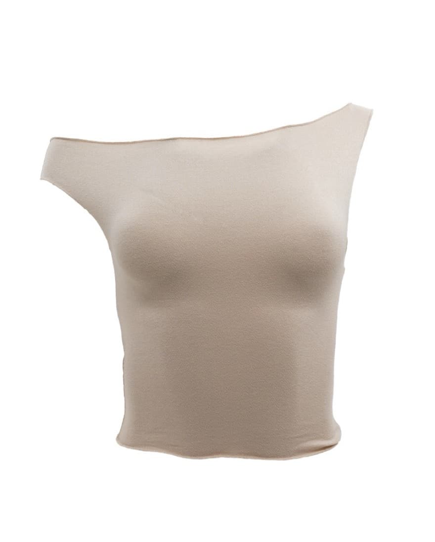 Davis Drape Asymmetric Set Beige - Image 2