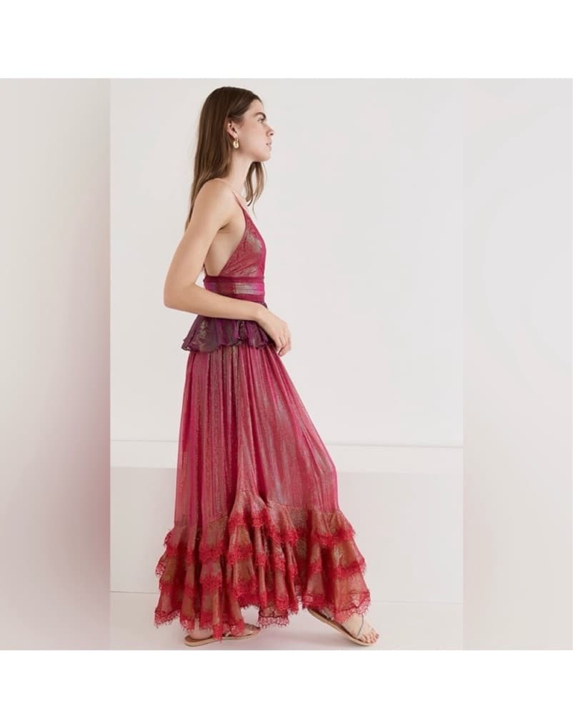 Stunning Ombre Ruffled Maxi Dress - Image 2