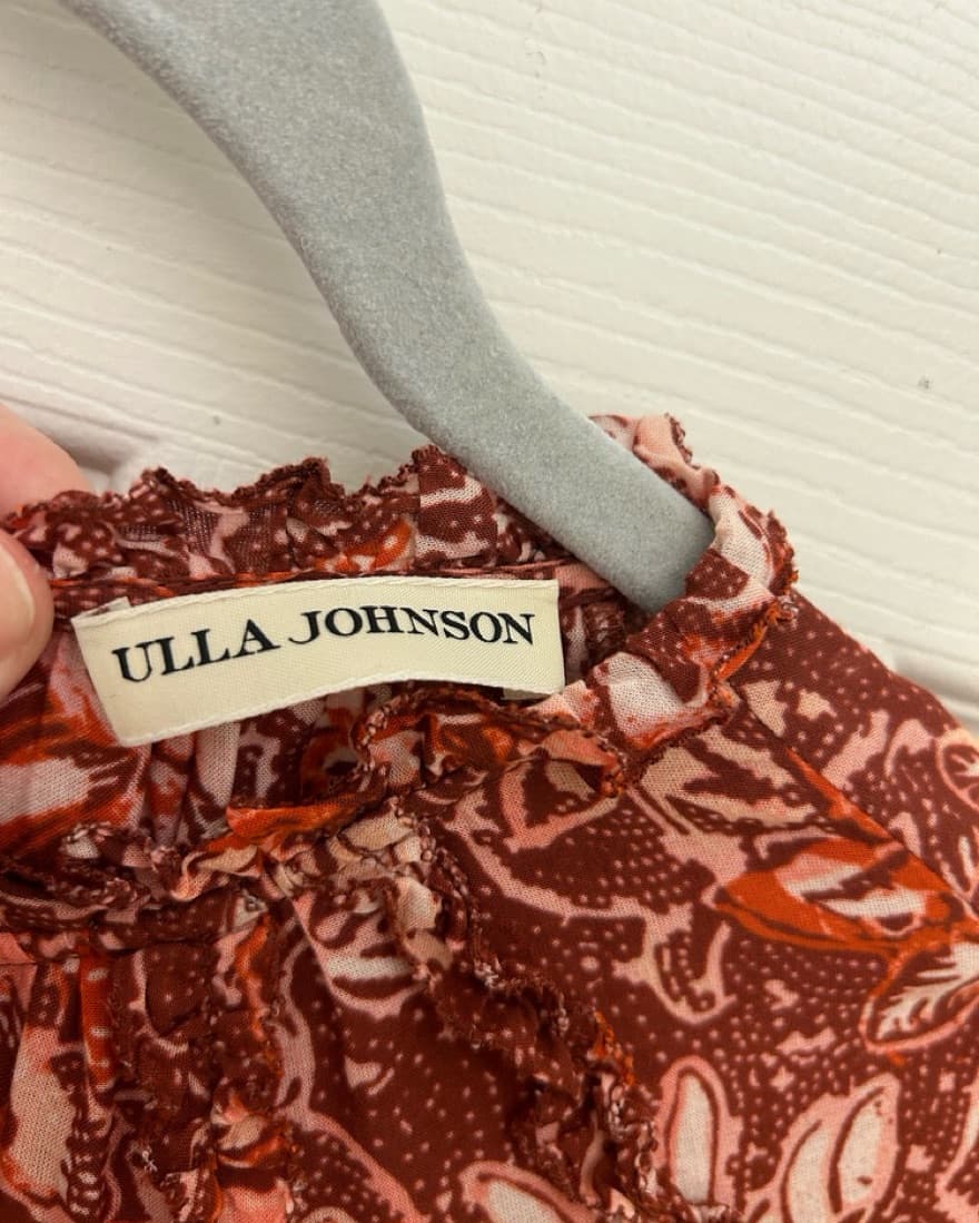 Ulla Johnson Floral Red Dress Size 6 - Image 5