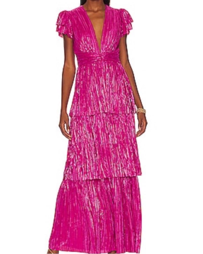 Sabina Musayev Hot Pink Formal Gown - Image 1